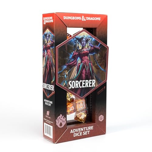 D&D Adventure Dice (Sorcerer Class: Orange) - style: Sorcerer Class: Orange