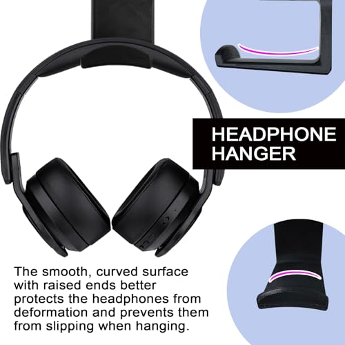 Under Desk Headphone Hanger Stand for SteelSeries Arctis Nova Pro Wireless Base Station with Dock–Arctis Pro Wireless NOVA Headphone Hanger Stand