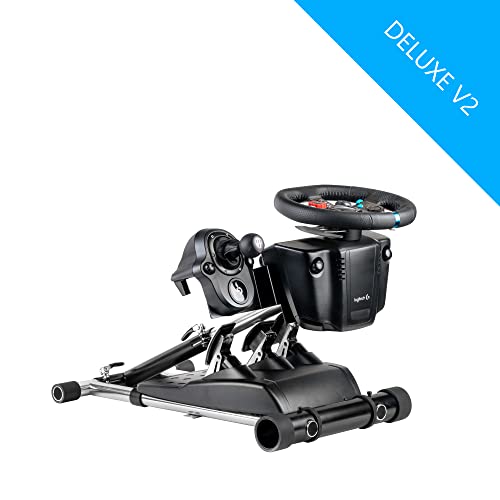 Wheel Stand Pro: G Racing Wheel Stand Compatible With Logitech G29 G923 G920 G27 & G25 Wheels, Deluxe, Original V2. Wheel and Pedals Not included.