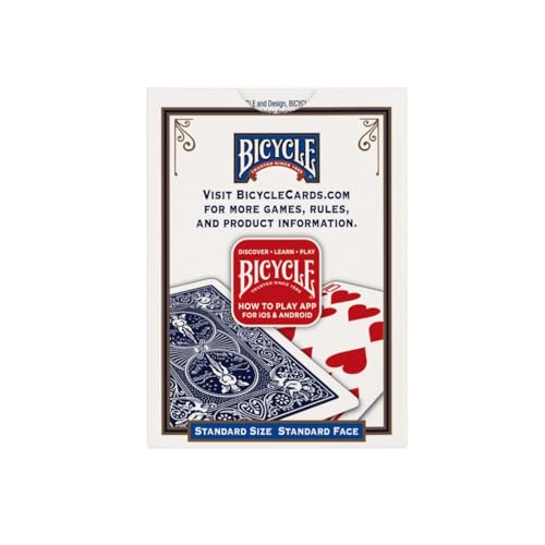 Bicycle Rider Back Playing Cards 12 Pack Poker Size Standard Index | Air Cushion Finish for smooth shuffling, Made in USA, 6 red and 6 blue decks, Ideal for poker and blackjack - size: Poker Size, 12 Pack