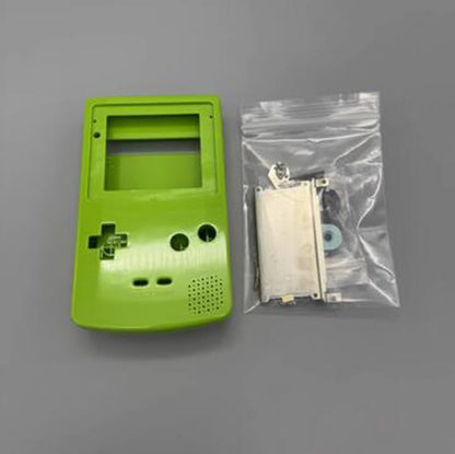 IPS Housing Shell Cover with Buttons Conuctive Pads Screws for Gameboy Color GBC Console (Green) - color: Green