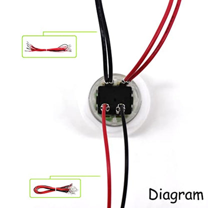 Arcity 4 Pcs/Lot 24mm Arcade LED Push Buttons Illuminated Player 1P 2P Coin Lit with Microswitch for Arcade Machine Games Console Parts 5V White New - color: 1P 2P COIN COIN