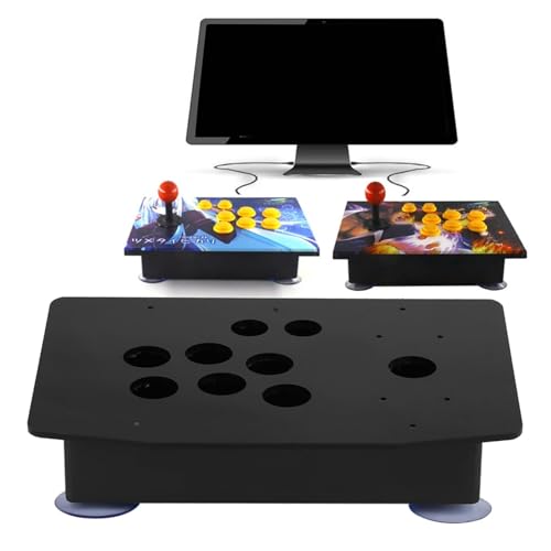 Black Acrylic Panel and Case DIY Set Kits, Black DIY Set Kits Acrylic Panel and Inclined Cases Replacement for ARCADE Game