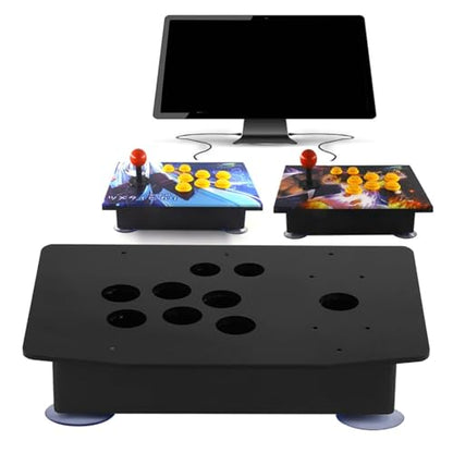 Black Acrylic Panel and Case DIY Set Kits, Black DIY Set Kits Acrylic Panel and Inclined Cases Replacement for ARCADE Game