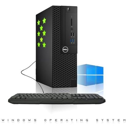 Dell Desktop PC Gaming Bundle - Core i7, 16GB RAM, 512GB SSD, 27-inch Curved Monitor, AMD RX 550, RGB Keyboard with AI-Enabled Copilot Key, Mouse, RGB Headphone, Webcam, Wi-Fi, Win 11 Home (Renewed) - size: 27 Inch Curved, style: RX 550
