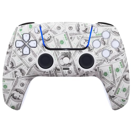 Custom Controllerzz Custom Wireless Controller Compatible with PS5 - Multiple Designs Available (PS5 Money) - color: PS5 Money