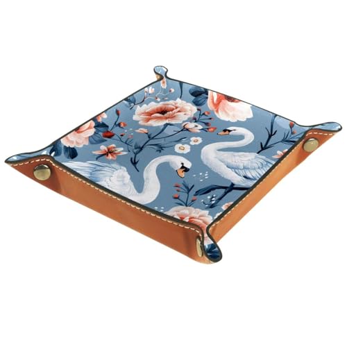 Swans Peony Dice Tray Dice Rolling Tray Folding Dice Holder for Dice Games, Like RPG, DND and Other Table Games - color: Multi 1