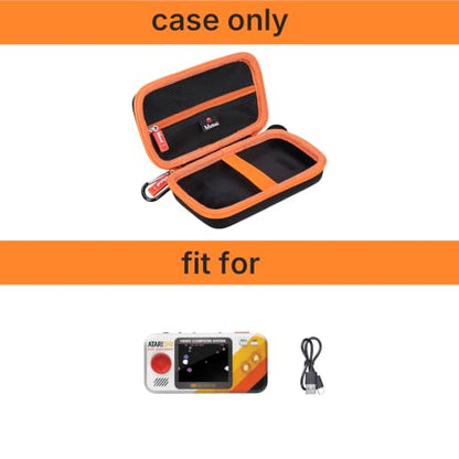 Hard Carrying Case for My Arcade Atari Pocket Player Pro, Pac-Man & Bubble Bobble Handheld Console, Shockproof EVA Protective Cover with Mesh Pocket & Elastic Strap, Retro Game Storage Bag