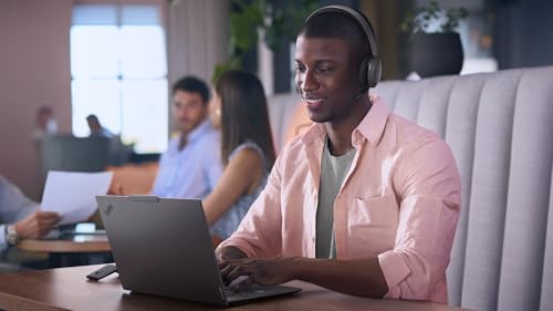 Lenovo ThinkPad Dual Mode Wireless ANC Foldable Headset 8550 (Aura Edition) – Sound by Bose, AI Noise Cancelling Mic, Microsoft Teams Certified, Bluetooth 5.3 - color: Thunder Grey, size: 2.20