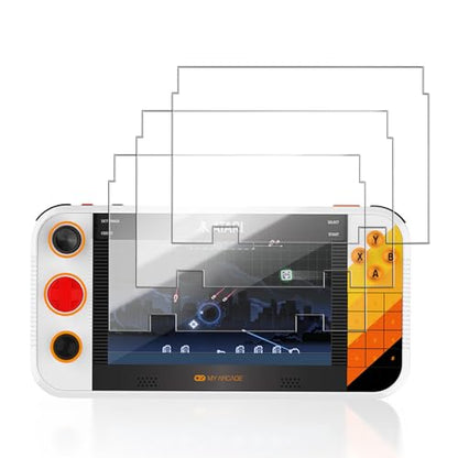 3 Pack Screen Protector for My Arcade Atari Gamestation Go Handheld Game Console, 9H Hardness Tempered Glass for My Arcade Atari Gamestation Go,Anti-Scratch, HD Clarity,Bubble Free