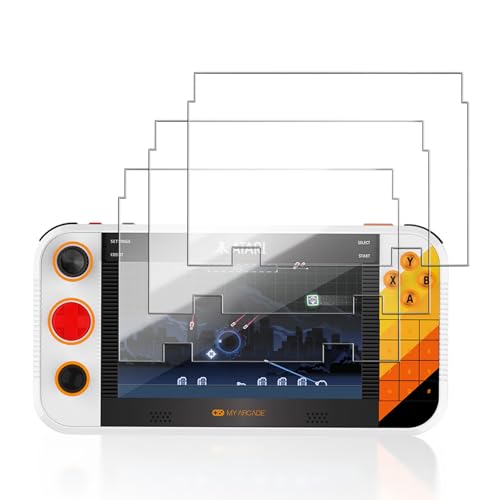 3 Pack Screen Protector for My Arcade Atari Gamestation Go Handheld Game Console, 9H Hardness Tempered Glass for My Arcade Atari Gamestation Go,Anti-Scratch, HD Clarity,Bubble Free