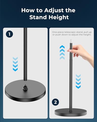 Aureday 12” Ring Light with Stand and Phone Holder, 79” Tall LED Circle Light with Weighted Base & Remote, Dimmable Floor Lamp for Video Recording, Barber, Live Stream, Makeup, Photography - size: 79in