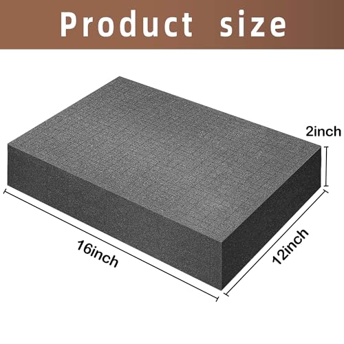 DECOHS 4 Pcs Pick and Pluck Foam- 16 x 12 x 2 Inch Pick Apart Foam Insert- Pluck Pre Cube Sheet Foams with Bottom Use for Board Game Box Cases Storage Drawer - size: 1 Size - 4 Pieces - 16 x 12 x 2 inches