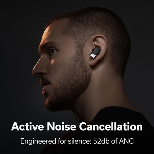 Status Pro X Wireless Earbuds, Triple Speaker Driver, Hi-Res Audio with LDAC, 52dB ANC, 6 Beamforming Mics with VoiceLoom AI for Clearest Calls (Black Alloy) - color: Onyx