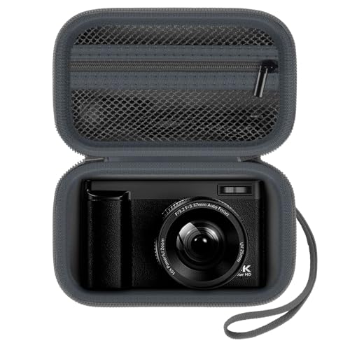 Digital Camera Case Compatible with TEBNGIHNM for Duluvulu for Oiadek for zheozeig for Zostuic for Toiauaha 4K Vlogging Camera. Storage Holder Bag for Canon PowerShot (Box Only)- Grey - color: Grey
