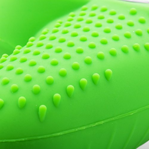 YoRHa Silicone Skin for PS4 Controller x 2(Green) with Exclusive Thumb Grips x 4