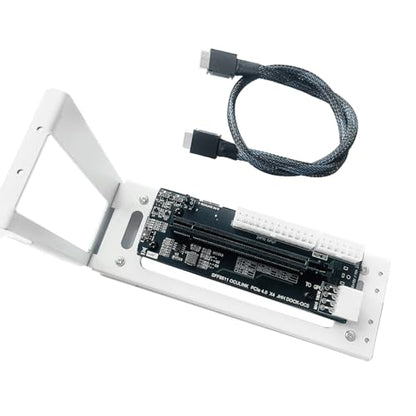 JMT M.2 M-Key to PCIE 4.0X4 SFF 8611 External Graphics Card Stand Bracket Compatible with Oculink/M.2 NVMe Laptop eGPU GDP NUC (Dock-OC5 + Metal Case) - color: DOCK-OC5 + Metal Case