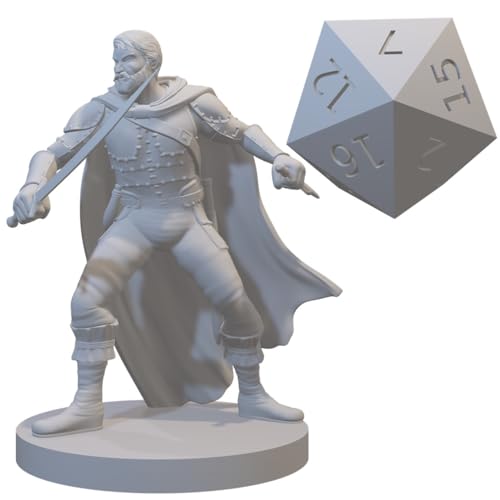 Ranger Miniatures for DND Pathfinder RPG Unpainted Resin 28mm-32mm 3D Printed (Human Male Ranger 6) - style: Human Male Ranger 6