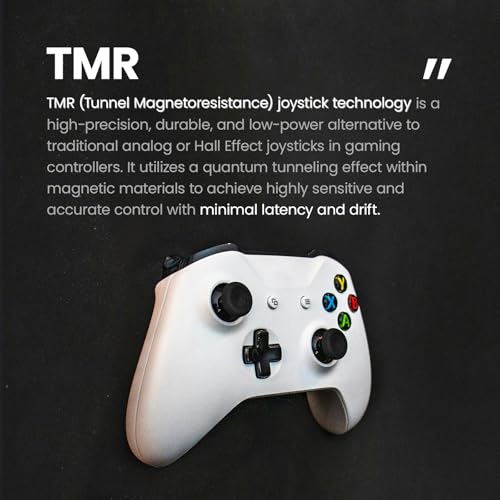 VTLLN K-Silver TMR Joystick Replacement, JS13 Pro Thumbsticks Electromagnetic Stick Repair Module with Thumbstick Caps, No Drift High Precision, A Pair for Xbox One Series X/S Elite 1 Controller - color: For Xbox Series X/S
