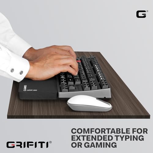 Grifiti Fat Wrist Pad 12" x 4” x 0.75" Inch Keyboard Rest Thick Small Ergonomic Computer Keyboards Hand & Palm Wrists Rests Support Carpal Tunnel Resting Pads Gaming Accessories (Wide 12 x 4 x 0.75) - size: Wide 12 x 4 x .75