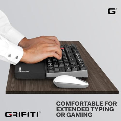 Grifiti Fat Wrist Pad 12" x 4” x 0.75" Inch Keyboard Rest Thick Small Ergonomic Computer Keyboards Hand & Palm Wrists Rests Support Carpal Tunnel Resting Pads Gaming Accessories (Wide 12 x 4 x 0.75) - size: Wide 12 x 4 x .75