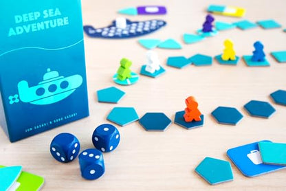 Oink Games Deep Sea Adventure Boost, Push-Your-Luck Family Board Game | 2–6 Players, Ages 8+, Portable Travel-Friendly Edition with Strategic Ocean Treasure Hunt and Replayability