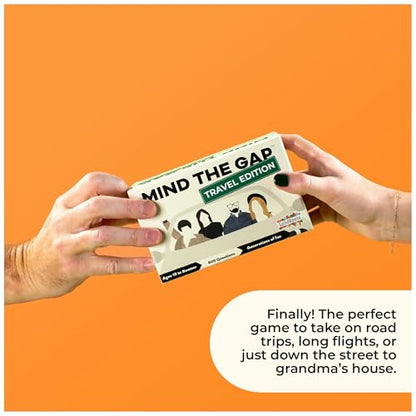 Spin Master Games, SolidRoots Mind The Gap Travel Edition, A Trivia Game for All Generations, Road Trip Fun on The Go, 2-12 Players, for Ages 10 & Up - color: Mind the Gap-travel Edition