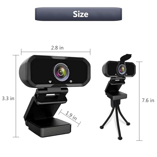USB-C 1080P Webcam Compatible with Switch 2/ PC - Streaming Camera for Zoom/Teams/Skype, Plug&Play PC/Mac/Laptop - color: Black-USB C