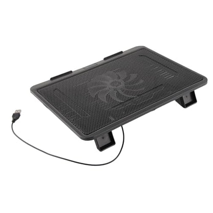SUNGOOYUE Laptop Cooler Cooling Pad with Super Quiet Fan Ergonomic Stand USB Hub for Gaming Movies Black