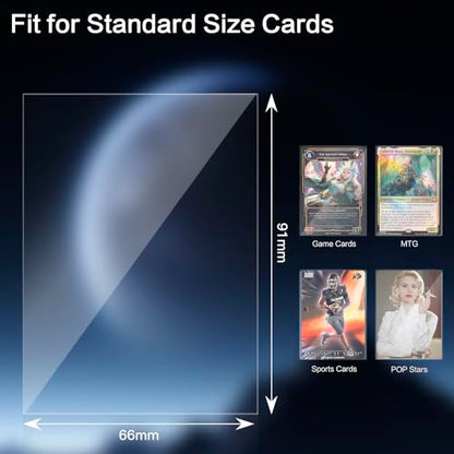 600/1200 Pcs Card Sleeves, MTG Card Sleeves for Standard Cards, Transparent Trading Cards Sleeves Fit for TCG, Baseball, Football Card, Sports Cards, Game Cardsnts Card Sleeves(1200PCS) - size: 1200PCS