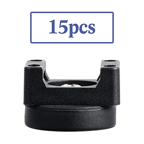 Yookeer 15 Pcs Magnetic Zip Tie Mount Base Black Magnetic Cable Clips Wire Holder Multipurpose Cable Ties Management Base Electrical Supplies for Wire (22 mm) - size: 22 mm
