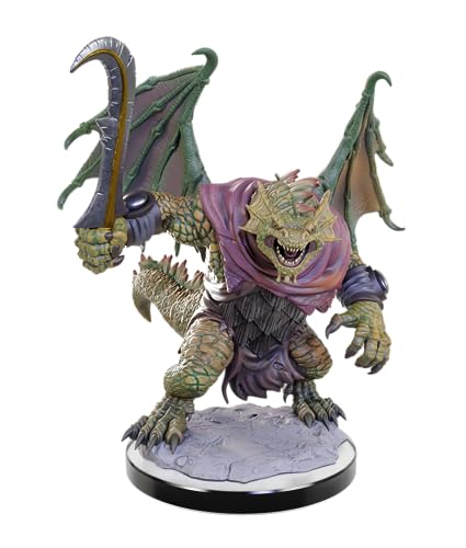 WizKids D&D Nolzur's Marvelous Miniatures: Draconian Foot Soldier & Mage Dungeons and Dragons Unpainted Miniatures - style: Draconian Foot Soldier & Mage