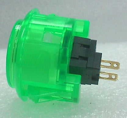 8pc Set of Sanwa OBSC-30-CG Clear Green Arcade Push Buttons