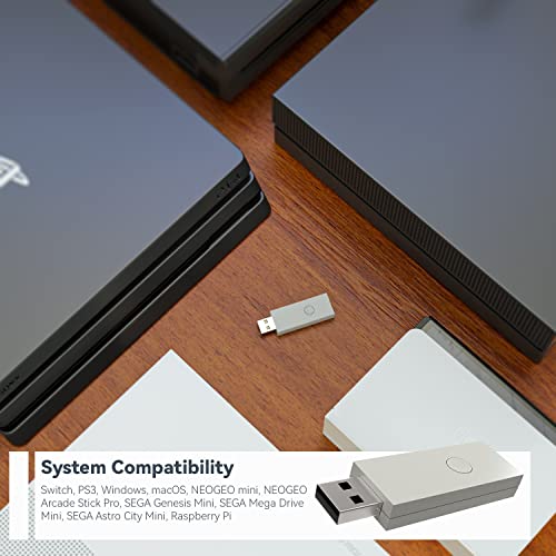MAYFLASH Magic-NS Lite Wireless Bluetooth USB Adapter for Switch, Switch 2, Windows, macOS, Raspberry Pi, Compatible with Xbox Series X & S, PS5 Controller and More - size: MAGIC NS Lite