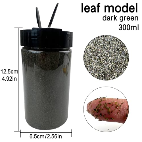 Multicolor Leaf Model - 300ml Miniature Scenery Material for Train Railway, Diorama, Car Scene & Scale Landscape Layouts (Dark Green) - color: Dark Green