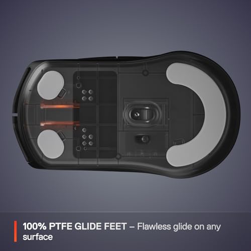 SteelSeries Rival 3 Wireless Gen 2 Gaming Mouse — 2.4GHz and Bluetooth — 18000 DPI TrueMove Air Optical Sensor — 60 Million Click Durability — Light-Weight — 100% PTFE Feet — Black | TrueMove Air 18K Sensor with Quantum 2.0 Wireless and 60M clicks for gam