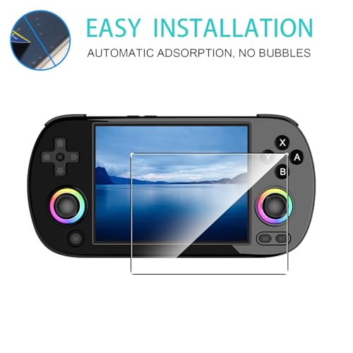 2 Pack Compatible with Anbernic RG40XX H Screen Protector,Full Coverage 9H Tempered Glass Film,HD Clear Scratch Resistant,Bubble-Free for Anbernic RG40XX H Retro Game Screen Protector