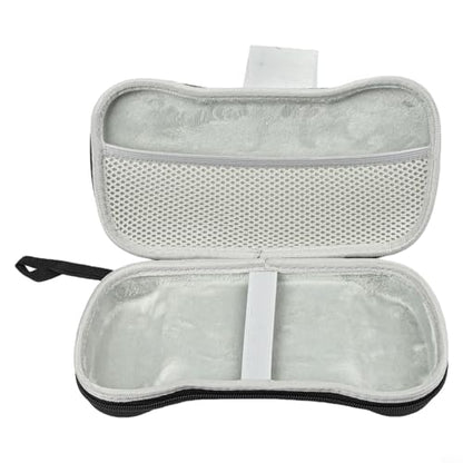 for Retroid Pocket 5 Carrying Case, Stylish Cloth Storage Bag with Organizer Pockets, Shockproof Travel Sleeve for Handheld Gaming Console, Black 25x12x5cm