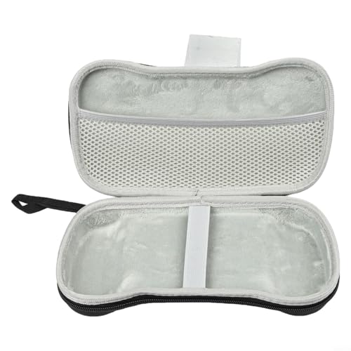for Retroid Pocket 5 Carrying Case, Stylish Cloth Storage Bag with Organizer Pockets, Shockproof Travel Sleeve for Handheld Gaming Console, Black 25x12x5cm