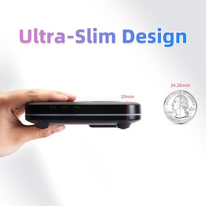 Mouse Mover, Quiet Ultra Slim Mouse Jiggler, Black | USB-C Plug & Play, No Detection Risk,Mover to Prevent Screen Lock,Customizable Timer & RGB Lights,for Office,Home,Remote Work - color: Black 01
