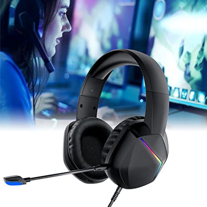 Wired Stereo Gaming Headset with Detachable Microphone for PCs Laptops and Game Consoles Comfortable Design (Without 3.5mm Plug) - size: Without 3.5mm plug