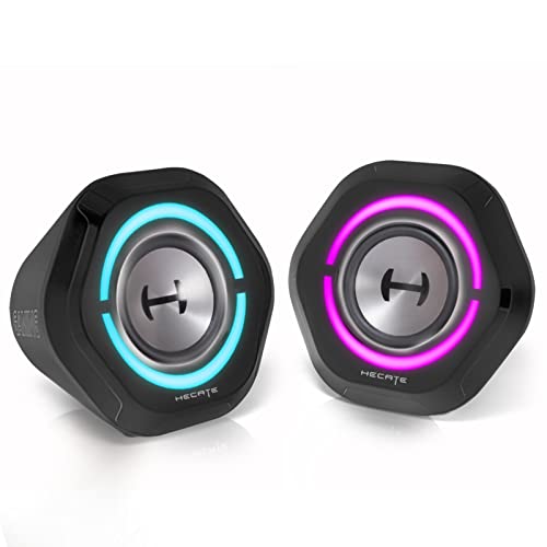 Edifier G1000 Bluetooth 5.3 Gaming Speakers,10W PC USB Computer Speakers for Laptop Desktop 3.5mm aux Input Hecate Black