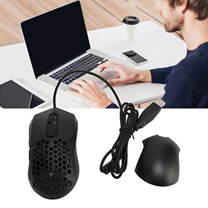 Wired Gaming Mouse, Wired Mouse with Honeycomb Shell 7200 DPI, 6 Programmable Buttons, RGB Backlight, Ergonomic Computer Mouse for PC Laptop