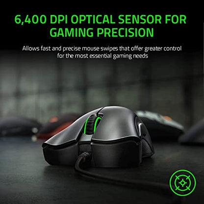 Razer Deathadder Essential - Optical Esports Gaming Mouse- 6400 Adjustible DPI (Renewed)