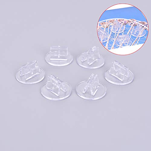 100 Piece Game Card Stands - Translucent Miniature Bases & Business Card Holder