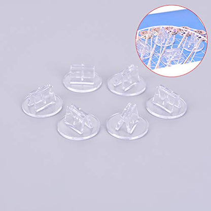 100 Piece Game Card Stands - Translucent Miniature Bases & Business Card Holder