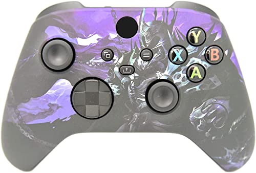 Hand Airbrushed Fade Custom Controller Compatible with Xbox Series X/S & Xbox One (Series X/S Purple Knight) - color: Series X/S Purple Knight