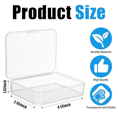 Playing Card Case Clear Card Deck Box Acrylic Playing Game Card Storage Holder Blank Business Card Organizer for Game Card Beads, Craft items, Coins, Jewelry Small Accessories (12)