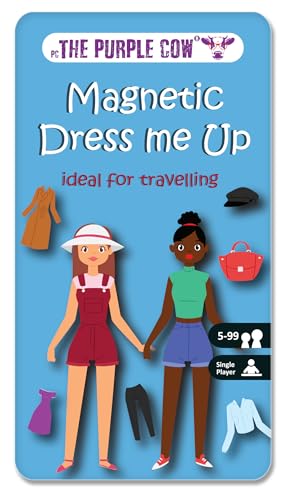 The Purple Cow Magnetic Game Box for Kids and Adults - Magnetic Dress Me Up - Ideal Games for travelling - On the go games - 100% Off Screen activity - color: Dress Me Up