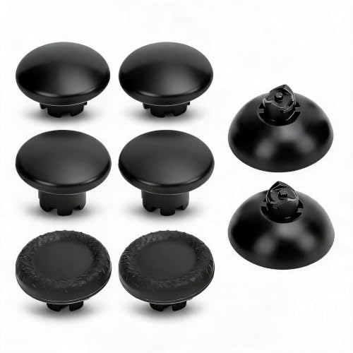 Thumbstick Caps Replacement Kit for Edge, for Pro, for for Pro, for Xboxseries, Thumb Stick Cap, Thumb Stick Grips Accessories (Black) - color: Black